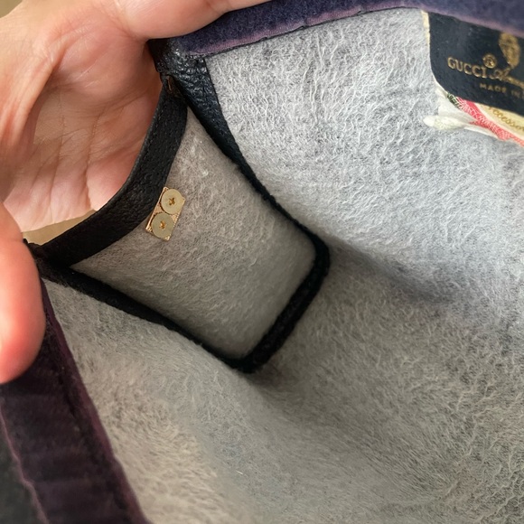 Authentic Gucci vintage web sherry line clutch bag 89.01.001 (D7133) - Picture 10 of 14